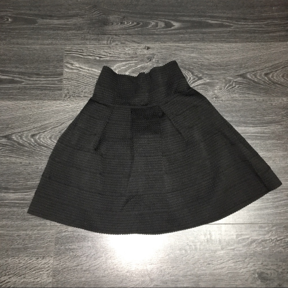 High waisted flare skirt